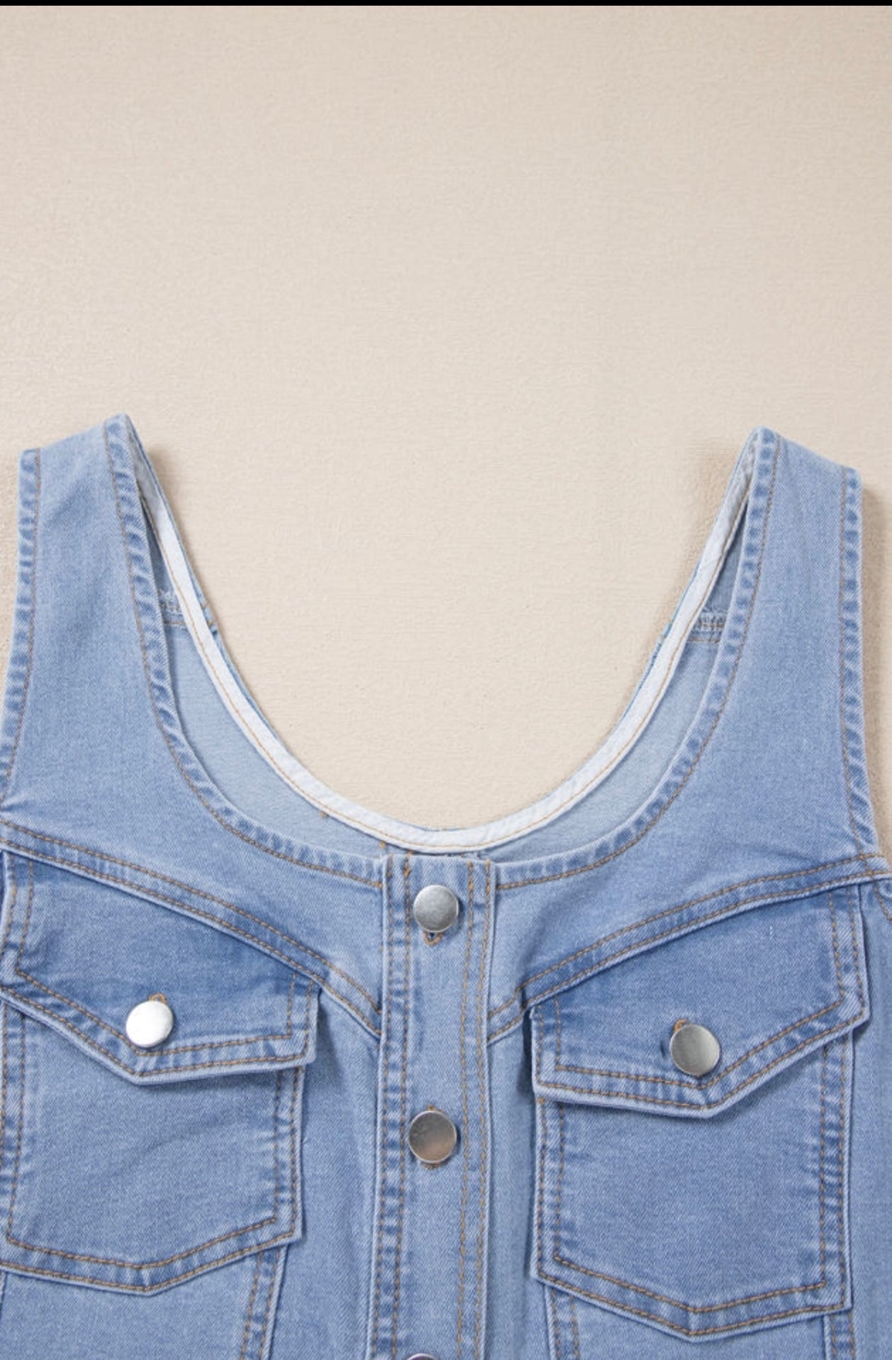 Light wash denim dress